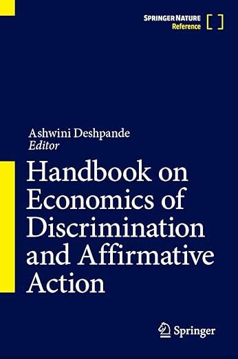 Buy Handbook on Economics of Discrimination and Affirmative Action Book ...