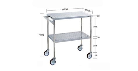 CSM-DSU4 | Stainless Steel CS Cart, Number of Shelves, (Tier): 2 ...