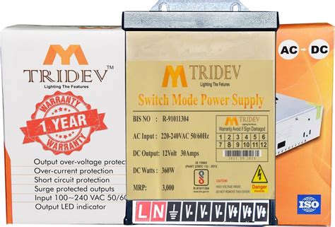 Amazon.in: Buy TRIDEV Traders DC 12V 30A 400W Switching Power Supply ...
