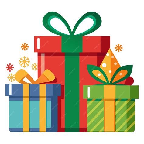 Christmas gifts clipart vector art and illustration | Premium AI ...