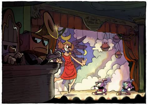 cuphead, mugman, and sally stageplay (cuphead) drawn by doi_m2000 ...