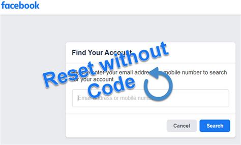 Image result for How to Retrieve Facebook Account without Code