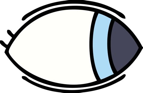 cute cartoon eye looking to one side 11685034 Vector Art at Vecteezy