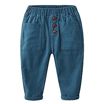 Buy Hopscotch Baby Boys Cotton Solid Elasticated Pant in Blue Color at ...