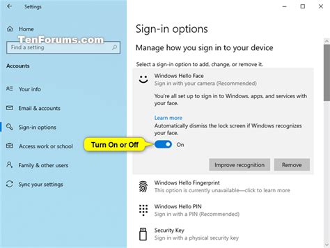 Image result for Enable Windows Hello Face
