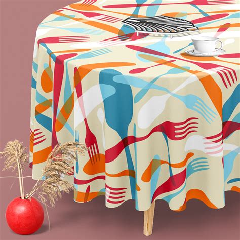 Knife & Spoon Table Cloth Cover – ArtzFolio.com