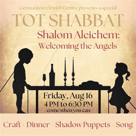 A Special Tot Shabbat: Shalom Aleichem (Welcoming the Angels ...
