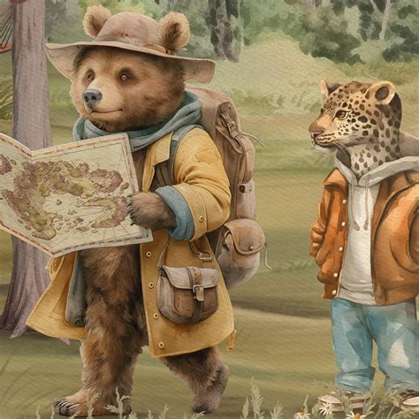 Animals Jungle Camp Wallpaper for Kids Rooms | Life n colors – Life n ...
