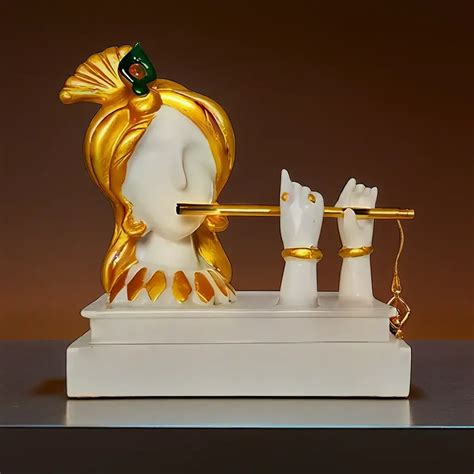 Krishna Showpiece with Flute - Modern Home Decor Items | Moolwan