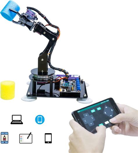 Buy KAVOO 5-DOF Robot Arm 5Axis Robotic Arm Kit for Arduino IDE ...