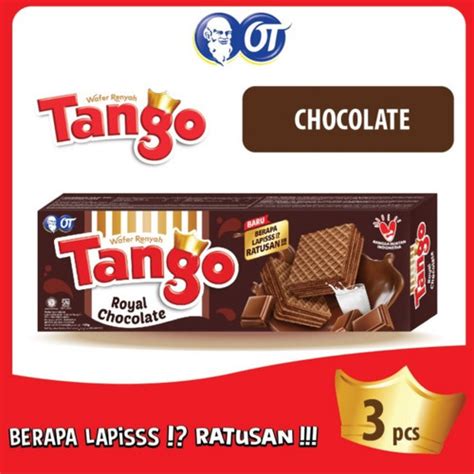 Jual Tango Wafer Chocolate 133 gr x Isi 3pcs / Biskuit Wafer Tango ...