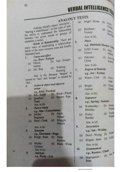 SOLUTION: Verbal intelligence test - Studypool