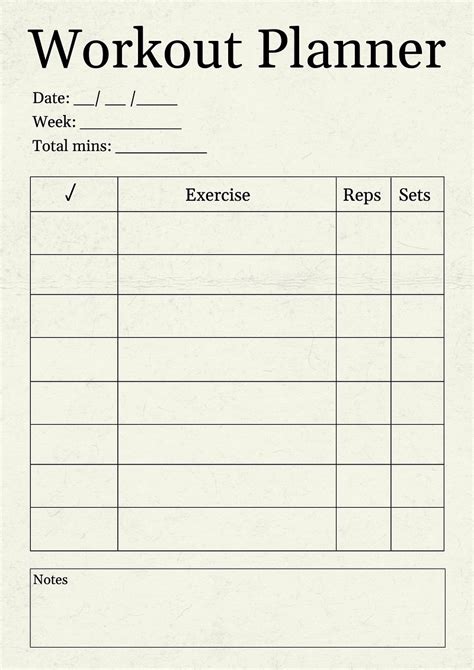 Exercise Program Design Template 的图像结果