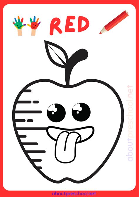 Image result for Color Red Worksheet