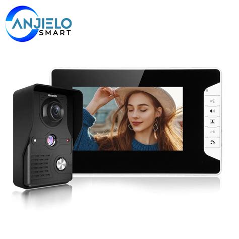 Visual 7'' TFT LCD Wired Video Door Phone Intercom Entry System Water ...