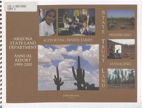 2000 Arizona State Land Department annual report | Arizona Memory Project
