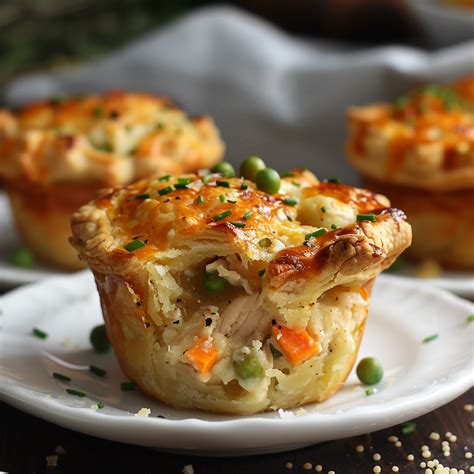 Mini Chicken Pot Pies - skilledcooks | Mini chicken pot pies, Chicken ...