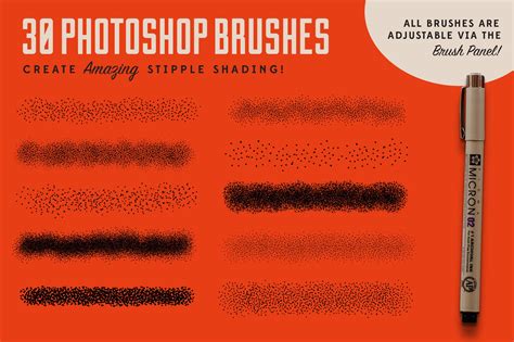 Stipple Shading Brushes for PS & AI – MasterBundles