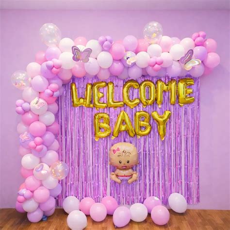 Welcome Baby Balloon Decoration at home – Theballoonwala