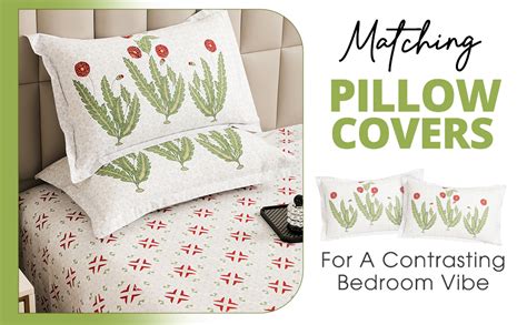 Story@Home Bedsheet For Double Bed King Size 260 TC White & Brick Red ...