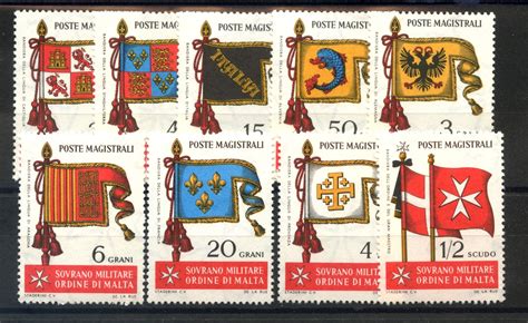1967 - SOVRANO MILITARE DI MALTA - BANDIERE 9v. NUOVI - LOTTO/32225 ...