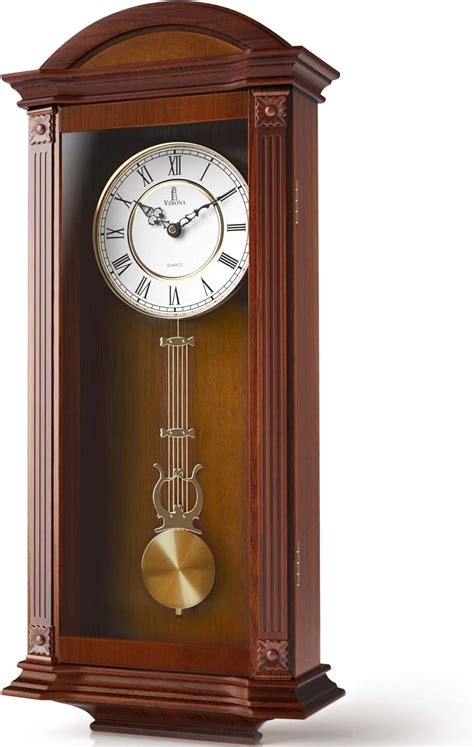 Lovely Home Essentials Large Hanging Grandfather Wall Clock - Quiet ...
