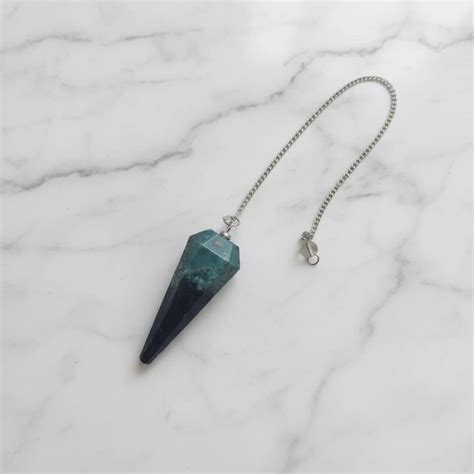 Buy Natural Green Moss Agate Pendulum – Gentle Grounding & Prosperity ...