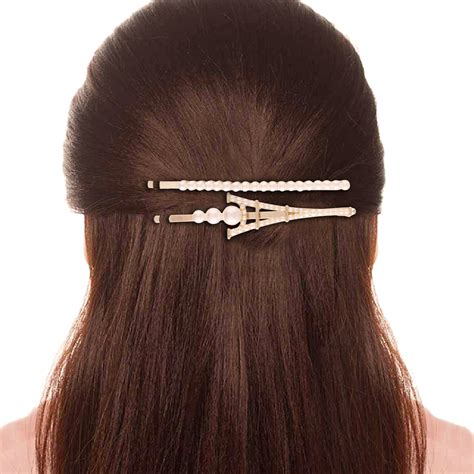 Pearl Beaded Hair Clip For Womens/Girls