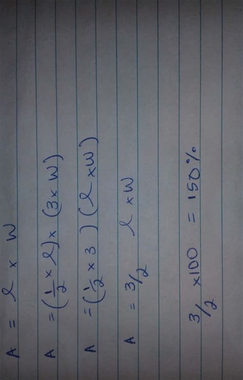 The length of the rectangle is halved while its breadth is tripled what ...