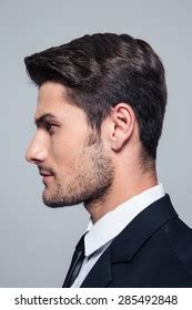 Man in Business Suit Side View 的图像结果