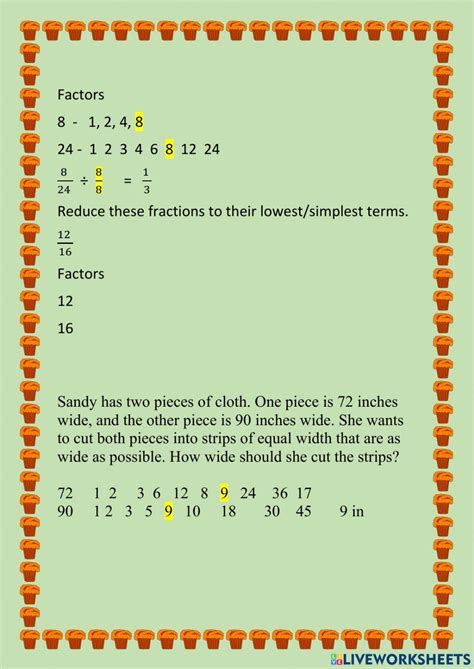 Image result for Math GCF Tutorial