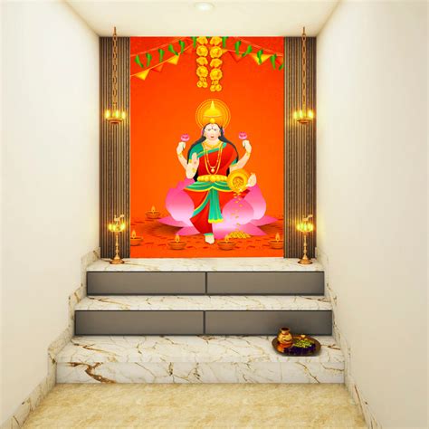 Laxmi Painting Self Adhesive Sticker Poster – Myindianthings