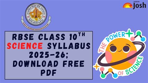 Rajasthan Board RBSE Class 10 Science Syllabus; Download PDF Here