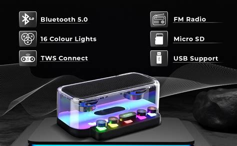 REMAXX Portable 10w Dual Bluetooth Speaker with 360° RGB Light Show ...