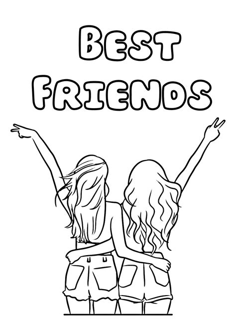 Friendship Coloring Pages - MIT Printable