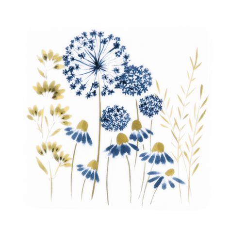 Gisela Graham Blue Meadow Porcelain Coaster — Maple Gifts