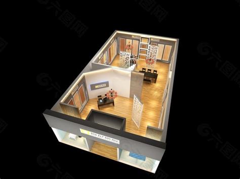 客厅 3D模型 免费下载 - 3DCOOL 3D酷站