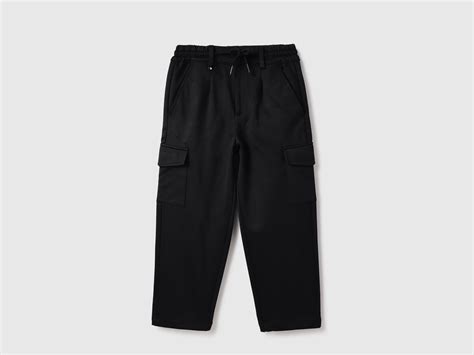 Boys Solid Straight Fit Cargo Trousers – United Colors of Benetton Store