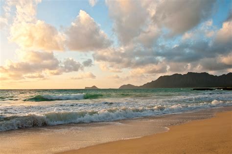 Beach, Hawaii, 4K, tranquil scene, scenics, hawaii beach, Oahu, sky ...