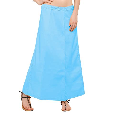 Buy Ziya Sky Blue Pure Cotton Petticoat at Amazon.in