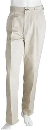 Tommy Hilfiger Men's Pleated Trousers, Stone, Size 42W x 32L : Amazon ...