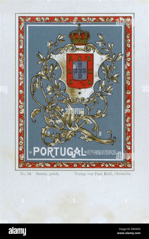 The Royal Coat of Arms of Portugal Stock Photo - Alamy