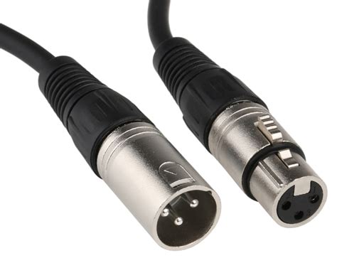 RS PRO | RS PRO Female 3 Pin XLR to Male 3 Pin XLR Cable, Black, 10m ...