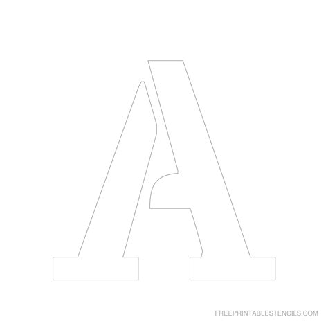 Free Printable Alphabet Stencils Templates
