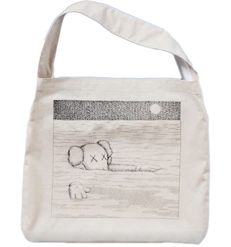 Kaws X Uniqlo Artbook Cover Tote Bag Natural Price in India | Culture ...