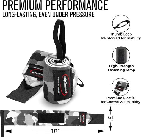RipToned Rip Toned 18” Wrist Wraps - USPA Endorsed Wrist India | Ubuy