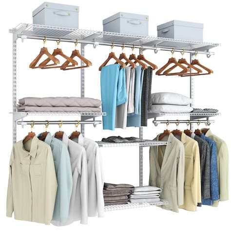 Amazon.com: Tangkula 4 to 6 FT Custom Closet System, Wall Mounted ...