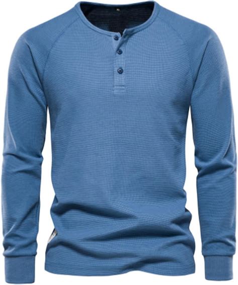 Amazon.com: ALIVEE Mens Long Sleeve Men's Autumn Casual Pullover Men's ...