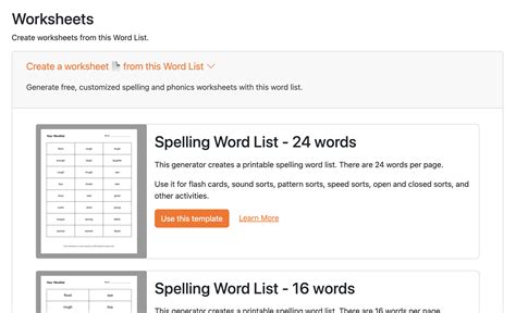 🎉 Create spelling/phonics worksheets in seconds with Worksheet Creator ...