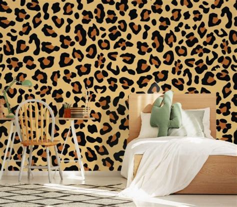 Camouflage Leopard Fur Pattern Wallpaper for Wall - Magicdecor®